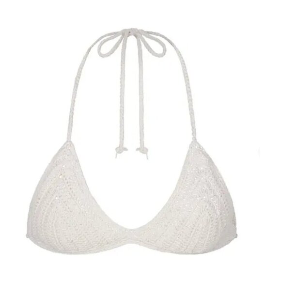 New with tags Skims Crochet Swim Triangle Bikini Top Size 4X in Marble - Picture 3 of 10